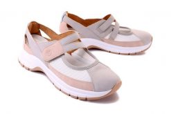 RIEKER REMONTE D0G08-40 grey combination, półbuty damskie. Szare półbuty wsuwane Rieker Remonte, na lato, bez wzorów, bez obcasa. Za 322.92 zł.