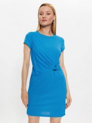 Lauren Ralph Lauren Sukienka koktajlowa 250902772003 Niebieski Regular Fit. Niebieskie sukienki Lauren Ralph Lauren, bez wzorów, z syntetyku, wizytowe, bez kołnierzyka, bez ramiączek. Za 659.99 zł.