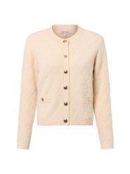 More & More Kardigan Kobiety Sztuczne włókno beżowy, 40. Brązowe swetry More & More, bez wzorów, z włókna, eleganckie, bez ramiączek. Za 329.95 zł.