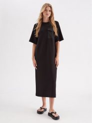 InWear Sukienka codzienna Zev 30108202 Czarny Straight Fit. Czarne sukienki InWear, na co dzień, xs, bez wzorów, z syntetyku, bez kołnierzyka, bez ramiączek, proste. Za 259.99 zł.