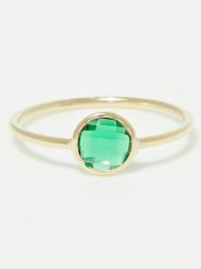 OR ÉCLAT Złoty pierścionek "Scarlette" z cyrkoniami rozmiar: 52. Zielone pierścionki Or Éclat, z cyrkonią, złote. Za 391.99 zł.