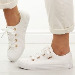 Białe trampki damskie Lee Cooper 4068. Białe trampki Lee Cooper, bez wzorów, z gumy, klasyczne, bez zapięcia. Za 159.00 zł.