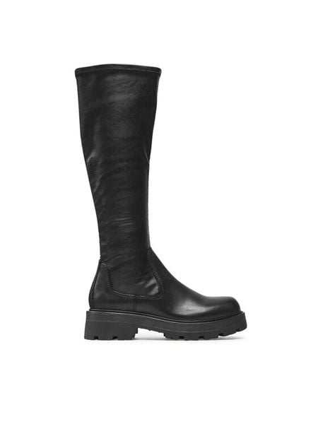 Vagabond Shoemakers Kozaki Cosmo 2.0 5249-002-20 Czarny. Czarne kozaki Vagabond Shoemakers, bez wzorów, ze skóry, bez obcasa, na płaskiej podeszwie, bez zapięcia. Za 949.99 zł.