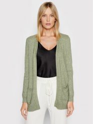 ONLY Kardigan Lesly 15174274 Zielony Regular Fit. Zielone swetry ONLY, xs, bez wzorów, z wiskozy, bez ramiączek. Za 79.99 zł.