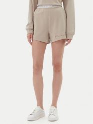 EA7 Emporio Armani Szorty sportowe 7W000280 AF12501 U6155 Beżowy Regular Fit. Brązowe szorty sportowe EA7 Emporio Armani, bez wzorów, z syntetyku. Za 279.99 zł.