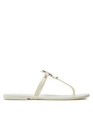 Tory Burch Japonki Mini Miller Flat Thong 51148678 Biały. Białe japonki Tory Burch, bez wzorów, z tworzywa sztucznego. Za 539.99 zł.