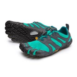 Buty do biegania damskie Vibram Fivefingers V-Trail 2.0. Niebieskie buty do biegania VIBRAM, bez wzorów, bez zapięcia, do biegania, vibram fivefingers. Za 576.85 zł.