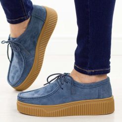 Granatowe skórzane półbuty damskie Filippo Dp7500/26. Niebieskie półbuty wsuwane Filippo, na jesień, bez wzorów, z jeansu, biznesowe, z okrągłym noskiem, bez obcasa, na płaskiej podeszwie. Za 239.00 zł.