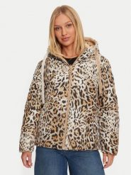 Guess Kurtka puchowa Emelie W4BL38 WGK12 Beżowy Regular Fit. Brązowe kurtki Guess, m, z aplikacjami, z puchu, bez kaptura. Za 569.99 zł.