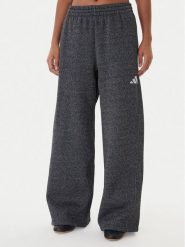 Adidas Spodnie dresowe ALL SZN Holiday Glitter Fleece JX4360 Szary Loose Fit. Szare spodnie dresowe adidas, bez wzorów, z bawełny. Za 239.99 zł.