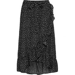 Spódnica kopertowa bonprix czarno-biel wełny w groszki. Spódnice marki bonprix. Za 89.99 zł.