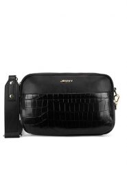 JENNY Torebka JNY-M-001-07 Czarny. Czarne listonoszki Jenny, bez wzorów, z tworzywa sztucznego, bez dodatków. Za 109.99 zł.