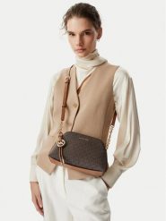 MICHAEL Michael Kors Torebka Freddie 32T6GX4C1B Brązowy ciemny. Brązowe listonoszki MICHAEL Michael Kors, bez wzorów, ze skóry, bez dodatków. Za 1,019.00 zł.