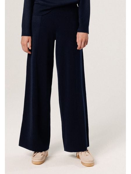 Rodier Spodnie w kolorze granatowym rozmiar: S. Niebieskie spodnie materiałowe Rodier, bez wzorów, z materiału, klasyczne, z standardowym stanem. Za 257.92 zł.