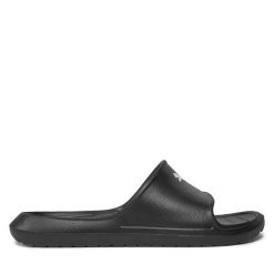 Klapki Puma. Czarne klapki Puma, bez wzorów, bez obcasa, bez zapięcia. Za 79.99 zł.