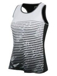 Protective Top funkcyjny "Roses for me" w kolorze czarno-białym rozmiar: 44. Białe topy sportowe Protective, s, bez wzorów, z materiału. Za 61.45 zł.