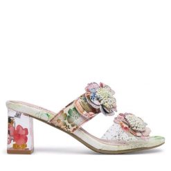 Klapki Laura Vita. Czerwone klapki LAURA VITA, bez wzorów, bez obcasa, bez zapięcia. Za 399.99 zł.