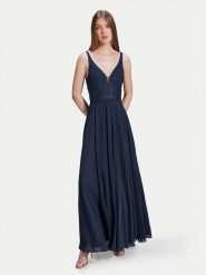 Swing Sukienka wieczorowa 5AH005HK Granatowy Slim Fit. Niebieskie sukienki Hey Kyla, bez wzorów, z syntetyku, wizytowe, bez kołnierzyka, bez ramiączek. Za 539.99 zł.