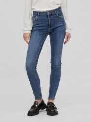 Vila Jeansy Sarah 14082132 Granatowy Skinny Fit. Niebieskie jeansy Vila, m, bez wzorów, z bawełny. Za 109.99 zł.