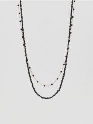 Zestaw naszyjników - czarny. Czarne naszyjniki Reserved. Za 59.99 zł.