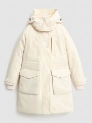 Woolrich Parka puchowa "Cayuta" w kolorze kremowym rozmiar: M. Brązowe płaszcze Woolrich, m, bez wzorów, z puchu, bez kaptura. Za 1,717.20 zł.