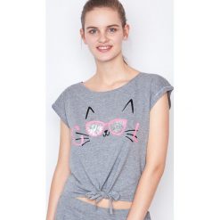 Etam - Top piżamowy. Szare piżamy marki Etam. W wyprzedaży za 24.90 zł.