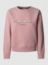 Pepe Jeans Bluza "Maddy" w kolorze jasnoróżowym rozmiar: L. Różowe bluzy Pepe Jeans, l, bez wzorów, z bawełny, bez kaptura. Za 202.98 zł.