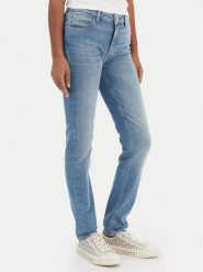 Guess Jeansy W6RA46 D6882 Niebieski Skin Fit. Niebieskie jeansy Guess, z aplikacjami, z bawełny. Za 439.99 zł.