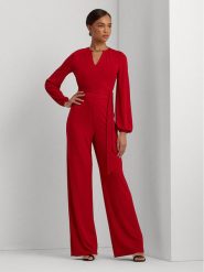 LAUREN RALPH LAUREN Kombinezon 200918879001 Czerwony Regular Fit. Czerwone sukienki Lauren Ralph Lauren, s, bez wzorów, z syntetyku, bez kołnierzyka, bez ramiączek. Za 1,399.00 zł.