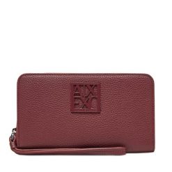 Portfel Armani Exchange. Czerwone portfele Armani Exchange, bez wzorów. Za 429.99 zł.