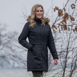 Parka Horka Typhoon. Czarne płaszcze Horka, bez wzorów, sportowe, bez kaptura. W wyprzedaży za 650.50 zł.