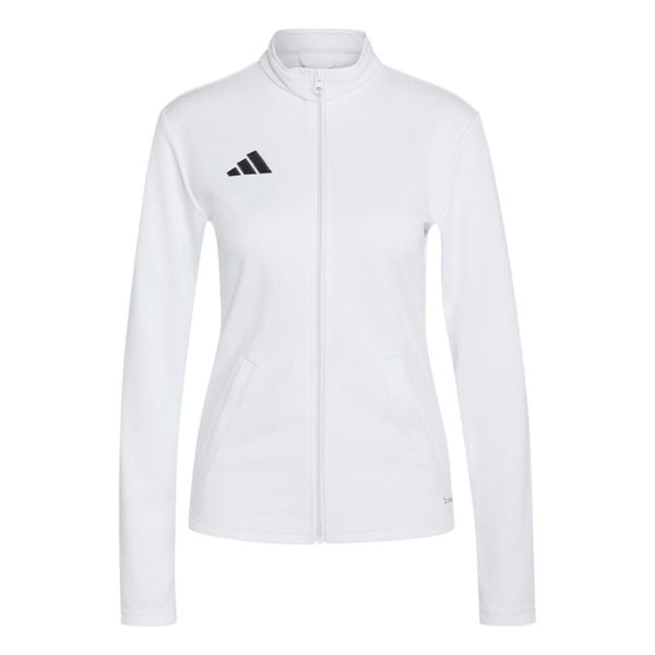 Bluza damska adidas Entrada Track. Białe bluzy adidas, bez wzorów, bez ramiączek, bez kaptura. Za 121.99 zł.