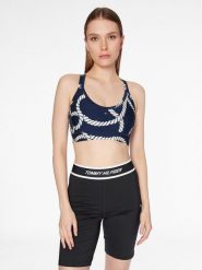 Tommy Hilfiger Biustonosz sportowy S10S101624 Granatowy. Niebieskie biustonosze sportowe Tommy Hilfiger, bez wzorów, z syntetyku. Za 179.99 zł.