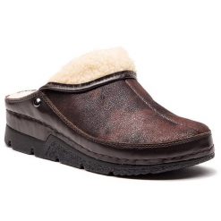 Kapcie Berkemann. Brązowe kapcie Berkemann, bez wzorów. Za 349.99 zł.