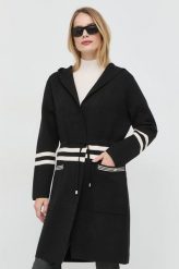 Morgan kardigan damski kolor czarny. Czarne swetry Morgan, s, bez wzorów, z dzianiny, bez ramiączek. W wyprzedaży za 284.99 zł.
