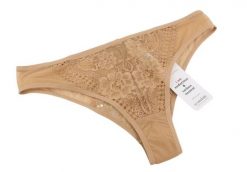 Scandale Le Brésilien Sensual - figi Brazilian XL cashmere beige. Brązowe figi Erima, bez wzorów, z bawełny. Za 211.99 zł.