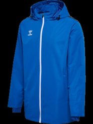 Hummel hmlAUTHENTIC ALL WEATHER JACKET kurtka z poliestru TRUE BLUE. Niebieskie kurtki Hummel, s, bez wzorów, z materiału, sportowe, bez kaptura. Za 255.88 zł.