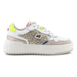 Buty D.Franklin Court Basic Glitter DFSH321096-GOLD białe. Białe buty treningowe bez wzorów, bez zapięcia. Za 449.26 zł.