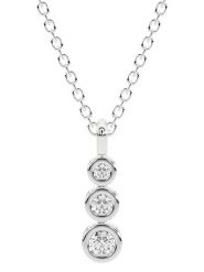 Diamant Vendôme Złoty naszyjnik z diamentami - dł. 40 cm rozmiar: onesize. Szare naszyjniki Diamant Vendôme, z materiału, z diamentem, srebrne. Za 652.99 zł.