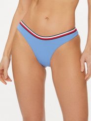 Tommy Hilfiger Dół od bikini UW0UW05293 Niebieski. Niebieskie bikini Tommy Hilfiger, bez wzorów, z syntetyku. Za 139.99 zł.