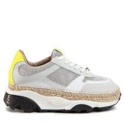 Espadryle Eva Minge. Szare espadryle Eva Minge, bez wzorów, bez obcasa. Za 309.99 zł.