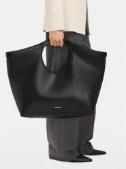 GINO ROSSI Torebka C-ISSOTA-LOA9472 Czarny. Czarne shopper bag Gino Rossi, bez wzorów, ze skóry, bez dodatków. Za 299.99 zł.