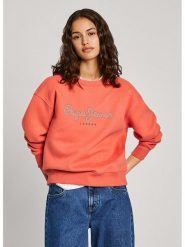 Pepe Jeans Bluza w kolorze pomarańczowym rozmiar: XS. Pomarańczowe bluzy Pepe Jeans, xs, bez wzorów, z bawełny, bez ramiączek, bez kaptura. Za 123.53 zł.