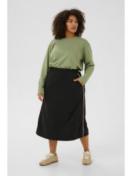 KAFFE curve Spódnica w kolorze czarnym rozmiar: M. Czarne spódnice KAFFE curve, na co dzień, m, bez wzorów, midi, proste. Za 69.99 zł.