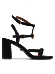 Kurt Geiger Sandały Hampton Block Gladiator 2029900209 Czarny. Czarne sandały Kurt Geiger, bez wzorów, ze skóry, bez obcasa, na słupku, bez zapięcia. Za 819.99 zł.