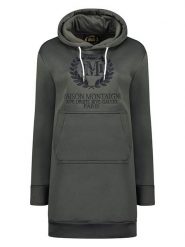 Maison Montaigne Sukienka dresowa "Giqueen" w kolorze antracytowym rozmiar: XL. Czarne sukienki Maison Montaigne, xl, bez wzorów, z dresówki, bez kołnierzyka, bez ramiączek, mini. Za 86.99 zł.