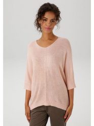 Aniston Sweter w kolorze jasnoróżowym rozmiar: 42. Różowe swetry Aniston, bez wzorów, bez ramiączek. Za 78.28 zł.