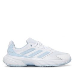 Buty do tenisa adidas. Białe buty treningowe adidas, bez wzorów, bez zapięcia, tenisowe. Za 399.99 zł.