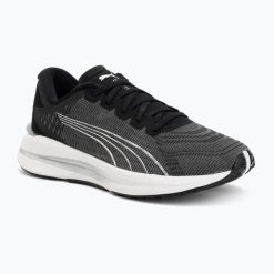 Buty do biegania damskie PUMA Electrify Turn. Czarne buty do biegania Puma, bez wzorów, z materiału, bez zapięcia, do biegania. Za 289.99 zł.