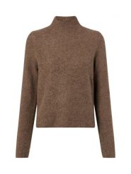 BOSS Sweter z zawartością kaszmiru - Fubrina Kobiety brązowy, M. Brązowe swetry Boss, m, bez wzorów, z kaszmiru, bez ramiączek. Za 599.95 zł.
